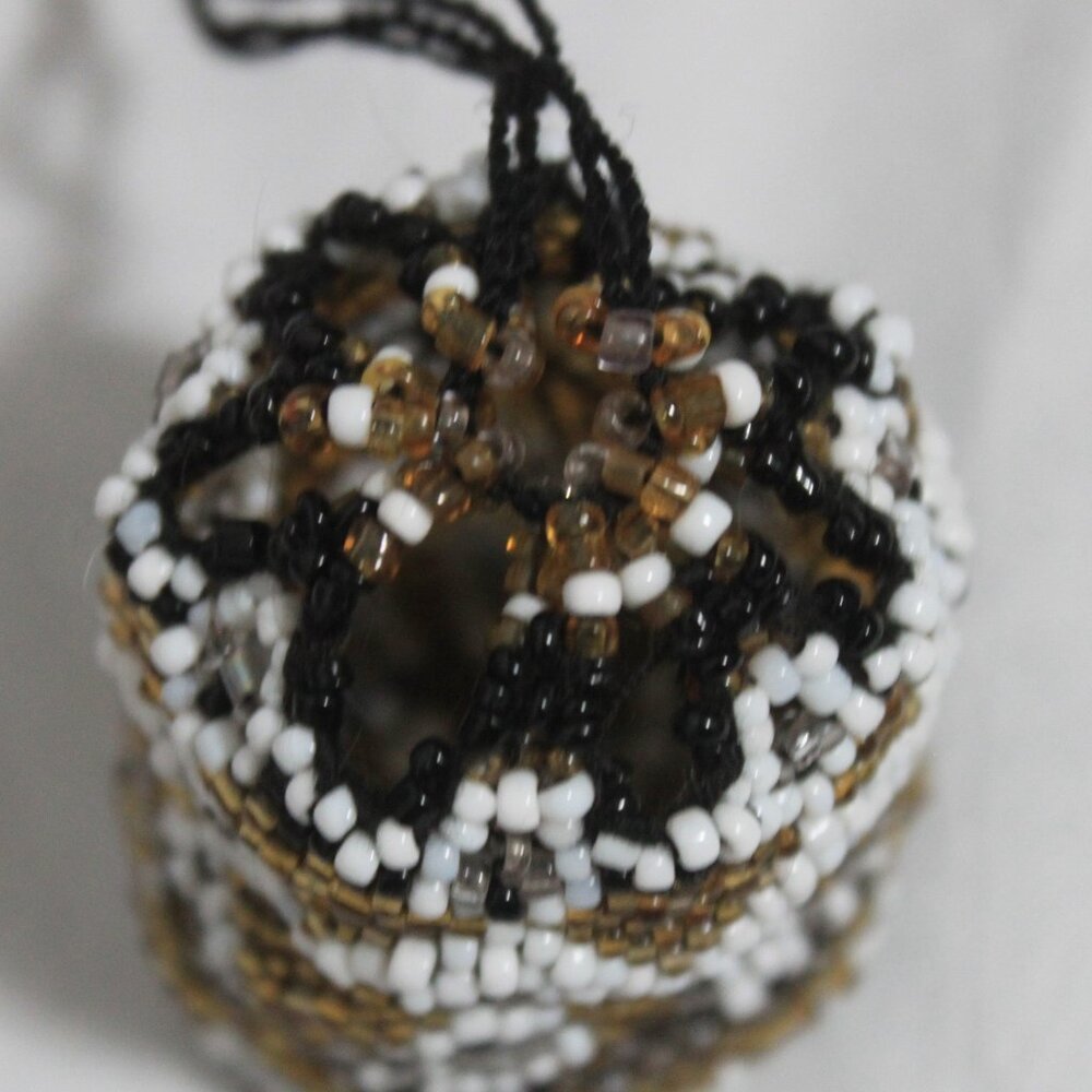 Handcrafted Small Mini Glass Bead Drawstring - Picture 5 of 10